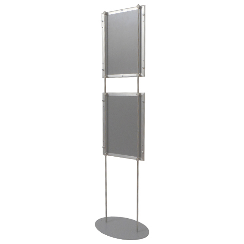 2x A3 snap frame os stand single-sided mounted portrait - back view